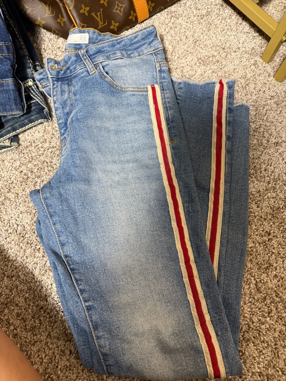 Zara Z1975 Denim Sporty Side-Stripe Jeans PRICE IS FIRM
